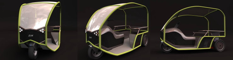 トレス　ＴＲＥＳ　電動三輪車　株式会社コウメイ　ＥＶＫ　ＥＶ　コウメイ　電気自動車　電動バイク